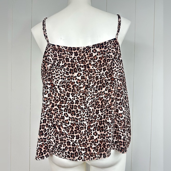 NWT Melrose & Market Womens Tank Top Plus Sz 2X Brown Lace Animal Print - Picture 4 of 7